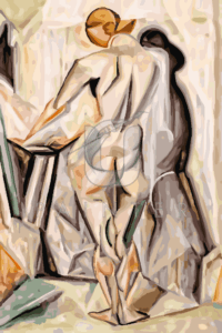 Malowanie po numerach «Abraham S. Baylinson. Kubistyczna figura»