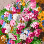 Malowanie po numerach «Albert Durer Lucas. Dzwonki i motyle»