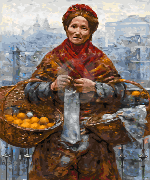 Malowanie po numerach Malowanie po numerach «Aleksander Gierymski. Żydówka z pomarańczami»