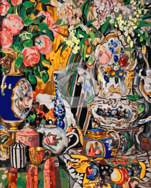 Malowanie po numerach Malowanie po numerach «Aleksandr Golovin. Porcelana i kwiaty» фото