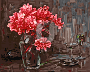 Malowanie po numerach Malowanie po numerach «Alexander Koester. Kwiaty w szklanym wazonie»