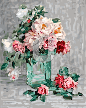 Malowanie po numerach Malowanie po numerach «Alexander Koester. Wazon z różami»