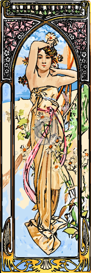 Malowanie po numerach Malowanie po numerach «Alfons Mucha. Jasność dnia» фото