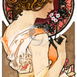 Malowanie po numerach Malowanie po numerach «Alfons Mucha. Pierwiosnek»