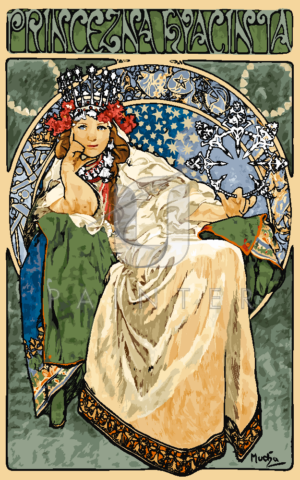 Malowanie po numerach Malowanie po numerach «Alfons Mucha. Księżniczka Hiacynt»