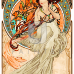 Malowanie po numerach Malowanie po numerach «Alfons Mucha. Sztuki piękne. Muzyka»