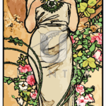 Malowanie po numerach «Alfons Mucha. Kwiaty. Róża»