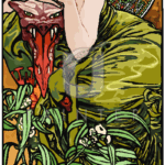 Malowanie po numerach «Alfons Mucha. Kamienie szlachetne. Szmaragd»