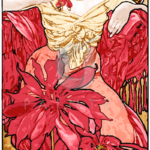 Malowanie po numerach Malowanie po numerach «Alfons Mucha. Kamienie szlachetne. Rubin»