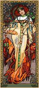 Malowanie po numerach «Alfons Mucha. Pory roku. Jesień»