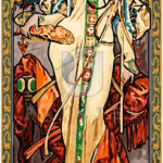 Malowanie po numerach Malowanie po numerach «Alfons Mucha. Pory roku. Jesień»