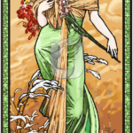 Malowanie po numerach Malowanie po numerach «Alfons Mucha. Cztery pory roku. Wiosna»