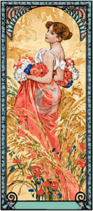 Malowanie po numerach «Alfons Mucha. Pory roku. Lato»