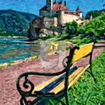 Malowanie po numerach «Starożytny zamek w Austrii»