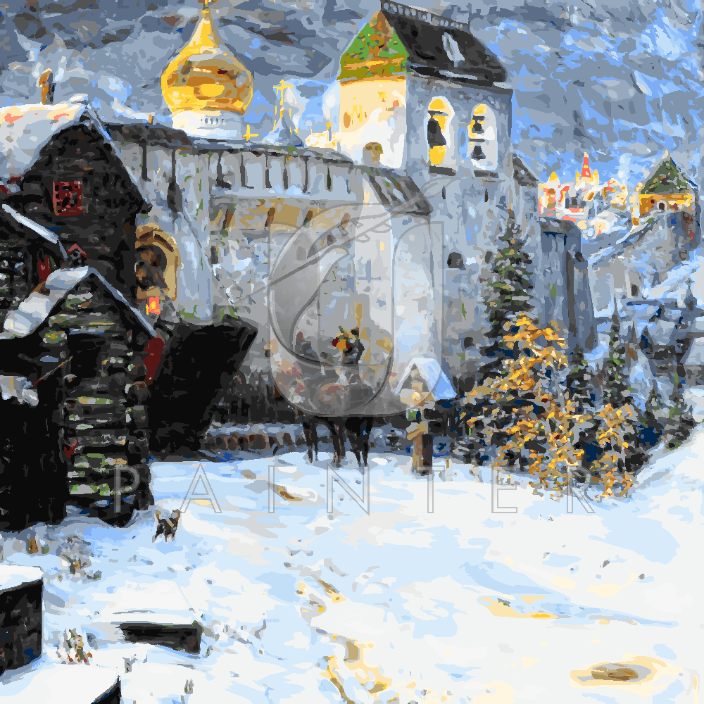 Malowanie po numerach Malowanie po numerach «Apollinarij Wasniecow. Stare rosyjskie miasto» фото