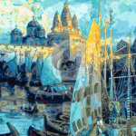 Malowanie po numerach «Apollinarij Wasniecow. Statki Waregów w Nowogrodzie Wielkim»