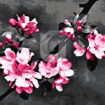 Malowanie po numerach «Jabłoń w rozkwicie»