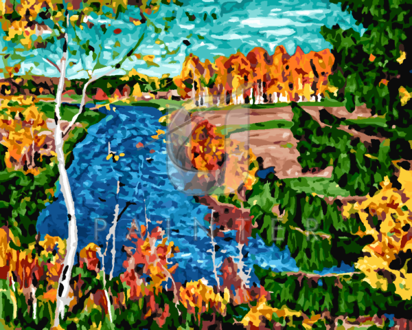 Malowanie po numerach Malowanie po numerach «Arkadij Ryłow. Jesień nad rzeką Tosna» фото