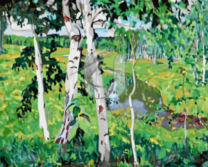 Malowanie po numerach Malowanie po numerach «Arkadij Ryłow. Krajobraz z rzeką» фото