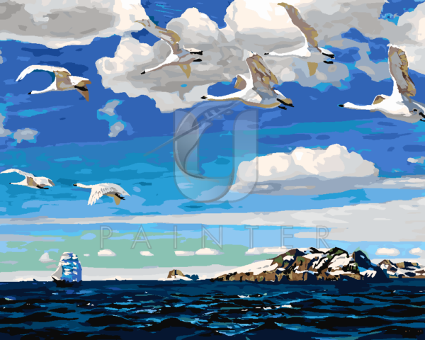 Malowanie po numerach Malowanie po numerach «Arkadij Ryłow. W niebieskiej przestrzeni» фото