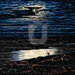 Malowanie po numerach «Archip Kuindży. Księżycowa noc nad Dnieprem»