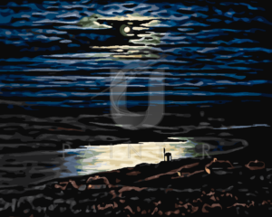 Malowanie po numerach Malowanie po numerach «Archip Kuindży. Księżycowa noc nad Dnieprem» фото