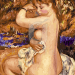 Malowanie po numerach Malowanie po numerach «Auguste Renoir. Po kąpieli (1888)»