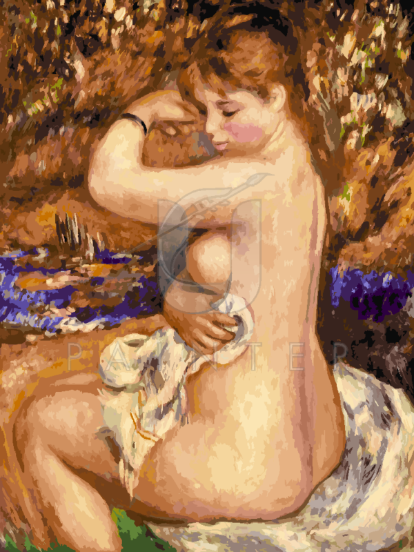 Malowanie po numerach Malowanie po numerach «Auguste Renoir. Po kąpieli (1888)»