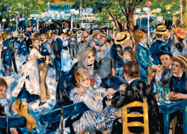 Malowanie po numerach Malowanie po numerach «Auguste Renoir. Bal w Moulin de la Galette»