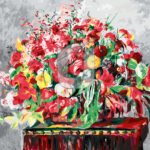 Malowanie po numerach Malowanie po numerach «Auguste Renoir. Kosz kwiatów»