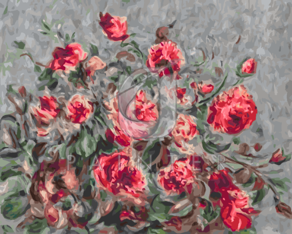 Malowanie po numerach Malowanie po numerach «Auguste Renoir. Róże z Wargemont» фото