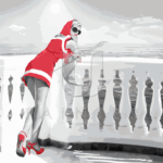 Malowanie po numerach «Piękny widok z balkonu»