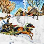 Malowanie po numerach «Boris Kustodijew. Maslenica I»