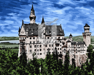 Malowanie po numerach Malowanie po numerach «Zamek w Bawarii» фото
