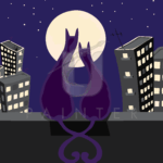 Malowanie po numerach «Koci romans»