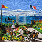 Malowanie po numerach Malowanie po numerach «Claude Monet. Taras nad morzem w Saint Adresse»