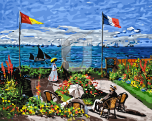 Malowanie po numerach Malowanie po numerach «Claude Monet. Taras nad morzem w Saint Adresse» фото