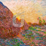 Malowanie po numerach Malowanie po numerach «Claude Monet. Stogi siana (1890)»