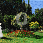 Malowanie po numerach «Claude Monet. Dama w ogrodzie»