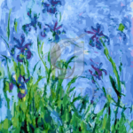 Malowanie po numerach Malowanie po numerach «Claude Monet. Liliowe Irysy»