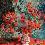 Malowanie po numerach Malowanie po numerach «Claude Monet. Czerwone chryzantemy»