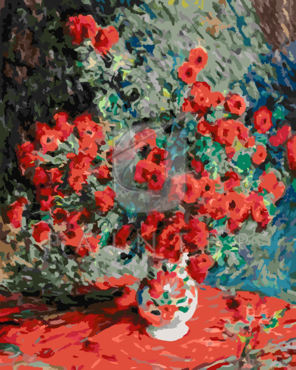 Malowanie po numerach Malowanie po numerach «Claude Monet. Czerwone chryzantemy» фото