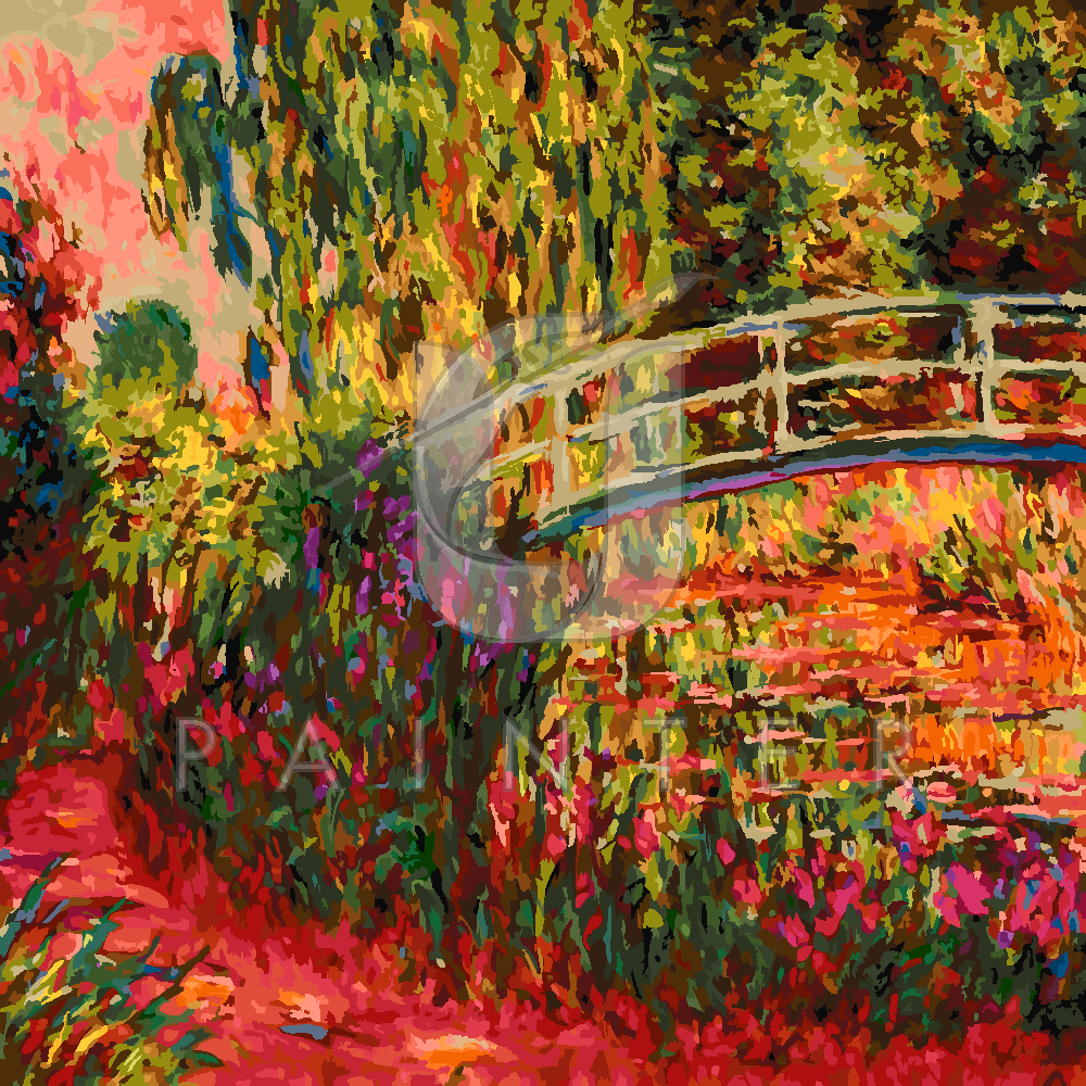 Malowanie po numerach Malowanie po numerach «Claude Monet. Japoński mostek