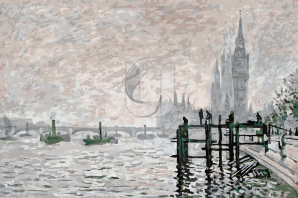 Malowanie po numerach Malowanie po numerach «Claude Monet. Tamiza poniżej Westminster »