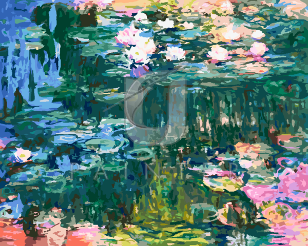 Malowanie po numerach Malowanie po numerach «Claude Monet. Lilie wodne II (1914-1917)»