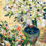 Malowanie po numerach «Claude Monet. Białe azalie w doniczce»
