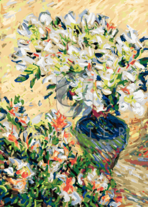 Malowanie po numerach Malowanie po numerach «Claude Monet. Białe azalie w doniczce»