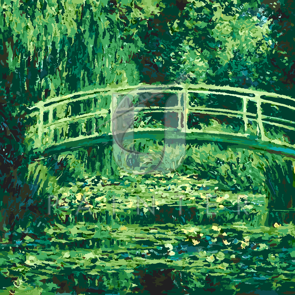 Malowanie po numerach Malowanie po numerach «Claude Monet. Białe lilie wodne» фото