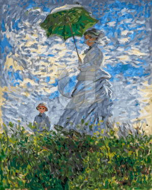 Malowanie po numerach «Claude Monet. Kobieta z parasolem»