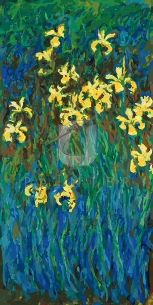 Malowanie po numerach Malowanie po numerach «Claude Monet. Żółte irysy»